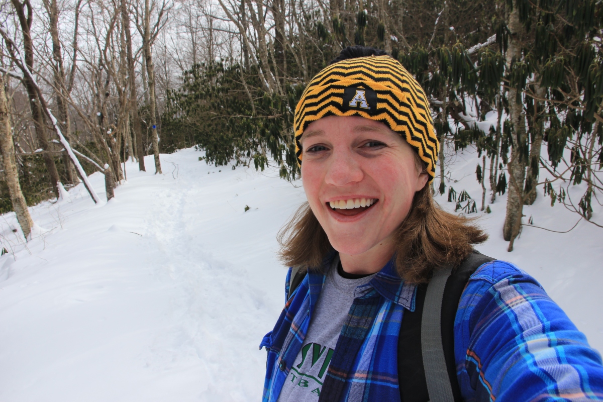 Kelly Perkins on the Appalachian Trail